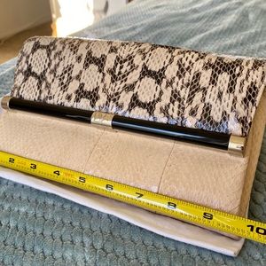 Diane Von Fürstenberg  snake skin clutch